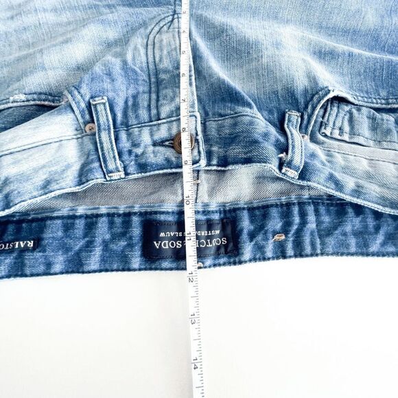 Scotch & Soda Men's Ralston Amsterdam Blauw Luxury Designer Denim Jeans 31 - Picture 10 of 11